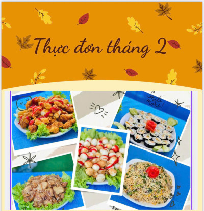 THỰC ĐƠN THÁNG 2