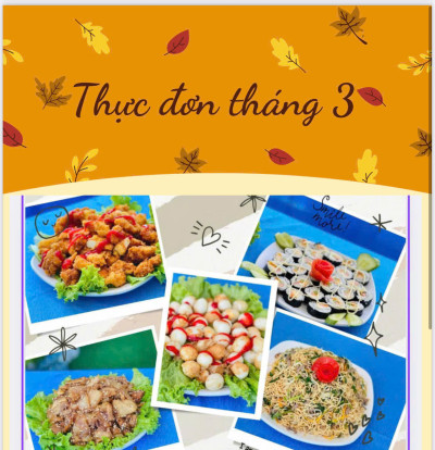 THỰC ĐƠN THÁNG 3